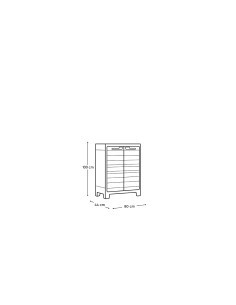 ARMADIO BASSO PLANET OUTDOOR 80X100X44CM