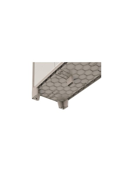 Keter Gulliver, armadio portascope da esterno, 8 ripiani pieghevoli, 80x44x182 cm, balcone, giardino, sabbia, beige, resina
