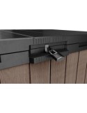 BAULE PORTATTREZZI DARWIN RESINA 140X80X120CM MARRONE