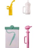 BARBIE, PLAYSET PEDIATRA CON BAMBOLA BIONDA, NEONATA, ACCESSORI MEDICI, GVK03, GIOCO DI RUOLO, BARBIE DOTTORE