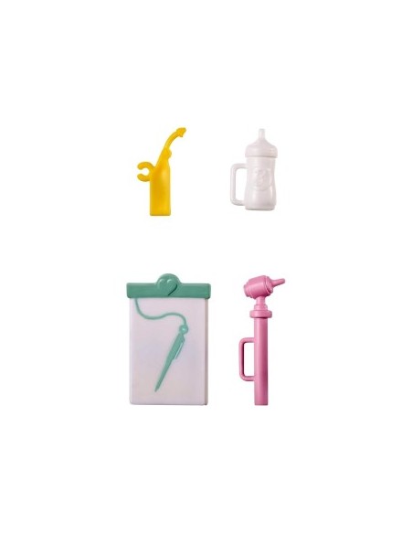 BARBIE, PLAYSET PEDIATRA CON BAMBOLA BIONDA, NEONATA, ACCESSORI MEDICI, GVK03, GIOCO DI RUOLO, BARBIE DOTTORE