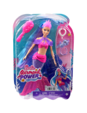 BARBIE MERMAID POWER HHG52, SIRENA MALIBU ROBERTS, CON CUCCIOLO, PINNE INTERCAMBIABILI, SPAZZOLA E ACCESSORI, GIOCATTOLO 3+ ANNI