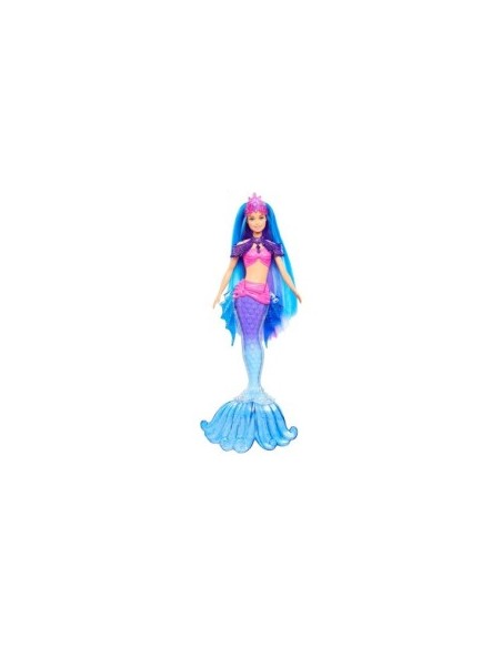 BARBIE MERMAID POWER HHG52, SIRENA MALIBU ROBERTS, CON CUCCIOLO, PINNE INTERCAMBIABILI, SPAZZOLA E ACCESSORI, GIOCATTOLO 3+ ANNI