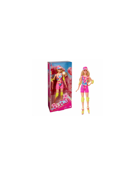 BARBIE BAMBOLA CON ROLLER SKATE HRB04, GIOCO PER BAMBINE, ACCESSORI ROLLER, 3+ ANNI
