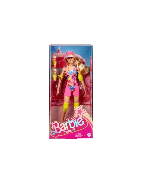 BARBIE BAMBOLA CON ROLLER SKATE HRB04, GIOCO PER BAMBINE, ACCESSORI ROLLER, 3+ ANNI
