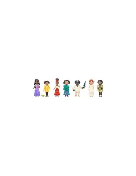 DISNEY ENCANTO, SET 7 PERSONAGGI, FIGURE ARTICOLATE, GIOCATTOLO BAMBINI 3+