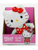 HELLO KITTY 2284070, PELUCHE COLORABILE 25 CM, TESSUTO LAVABILE, GIOCO CREATTIVO 3+ ANNI