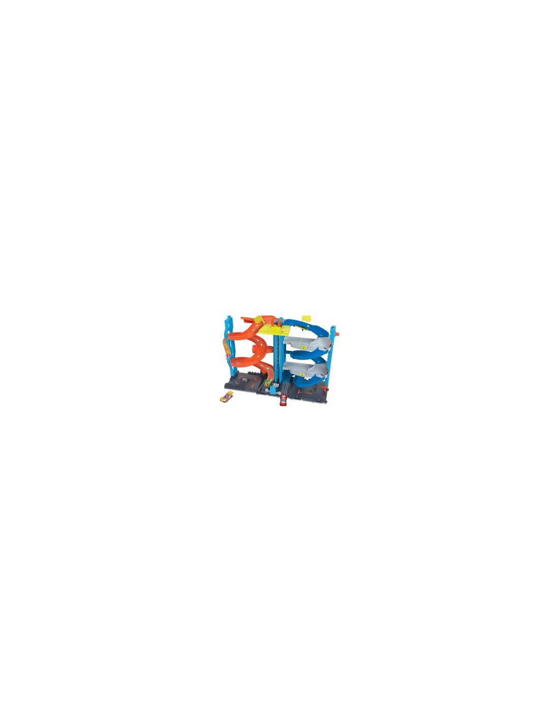 HOT WHEELS CITY PLAYSET, PISTA MACCHININA, TORRE 2 IN 1, ASCENSORE AZIONABILE, GIOCATTOLO 3+ ANNI, HKX43