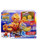 HOT WHEELS MONSTER TRUCKS, ARENA DEGLI SCONTRI, PLAYSET COLLEGABILE, VEICOLO MONSTER TRUCK, 2 MACCHININE, 4+ ANNI, HTP39