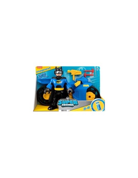IMAGINEXT HNM32 DC BATMAN CON MOTOCICLETTA BLU