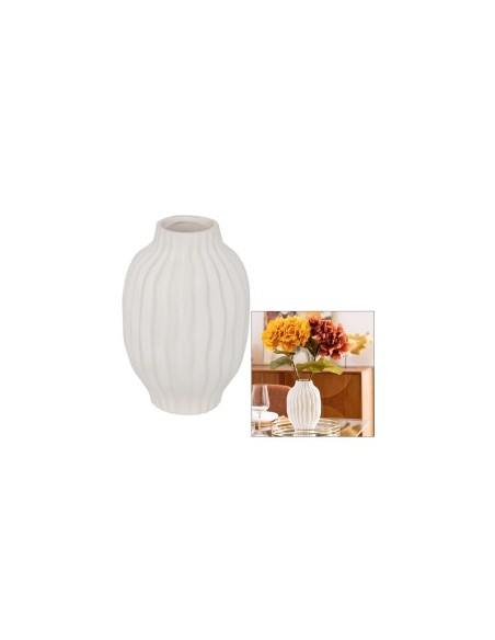 VASO 206577 FERNAN 15X22CM CERAMICA BIANCO