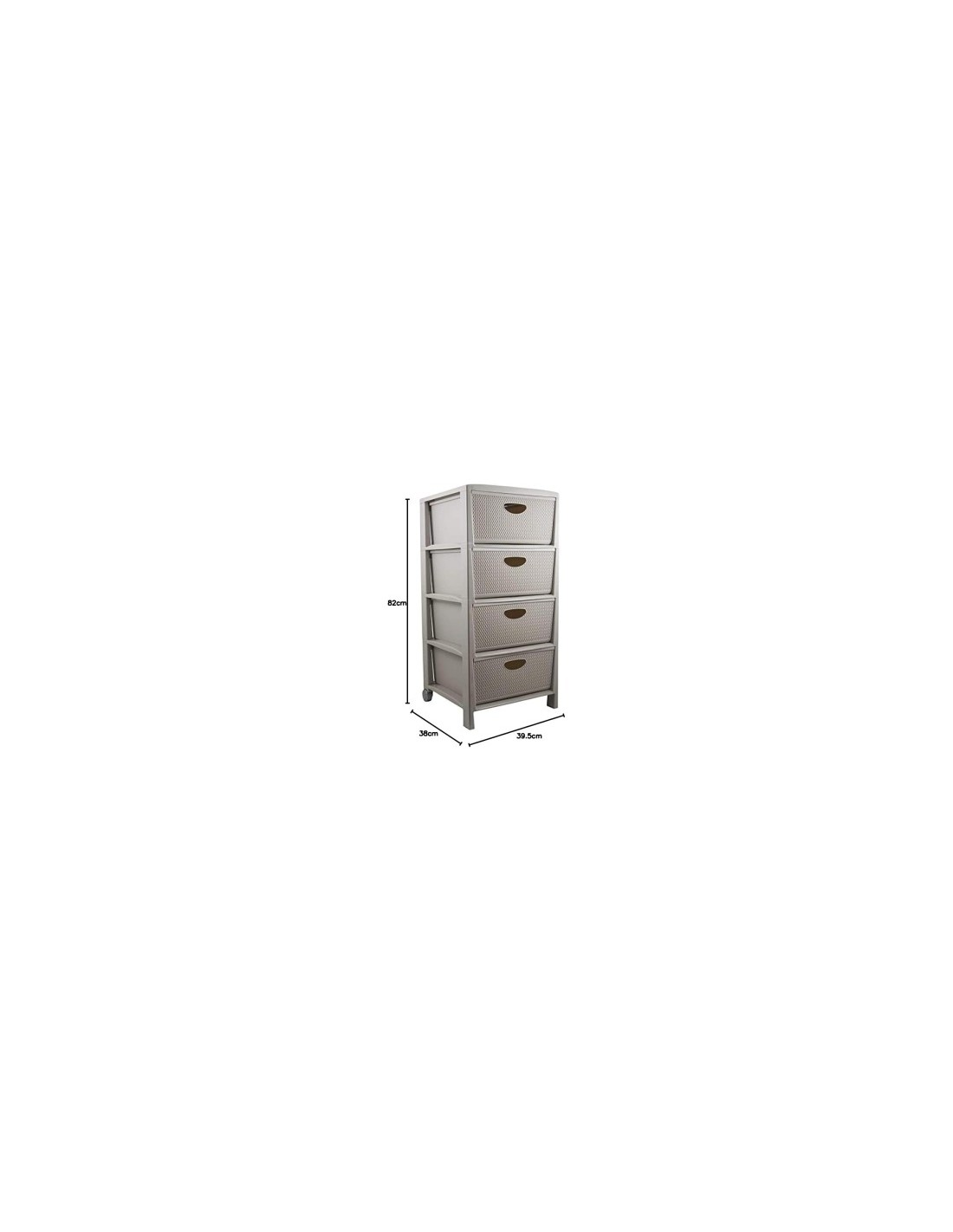 CASSETTIERA BF01292 INTRECCIO 4 CASSETTI TORTORA BELLI E FORTI su T...