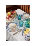 Insalatiera, Ocean Life, 28 cm, Rose&Tulipani, melamina, blu arancione, stile marino, tavola mediterranea