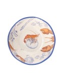 Insalatiera, Ocean Life, 28 cm, Rose&Tulipani, melamina, blu arancione, stile marino, tavola mediterranea