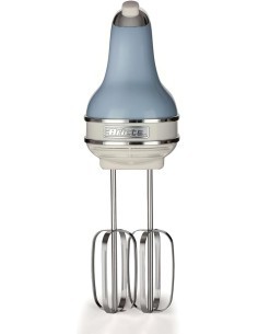 Ariete 1548 Sbattitore Vintage, 450W, 5 Velocità + Turbo, 2 Fruste Inox, Celeste