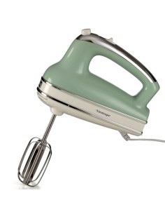 Ariete 1548 Sbattitore Vintage, 450W, 5 Velocità + Turbo, 2 Fruste Inox, Verde