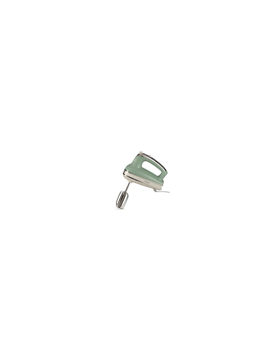 Ariete 1548 Sbattitore Vintage, 450W, 5 Velocità + Turbo, 2 Fruste Inox, Verde