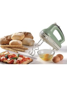 Ariete 1548 Sbattitore Vintage, 450W, 5 Velocità + Turbo, 2 Fruste Inox, Verde