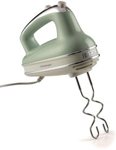 Ariete 1548 Sbattitore Vintage, 450W, 5 Velocità + Turbo, 2 Fruste Inox, Verde