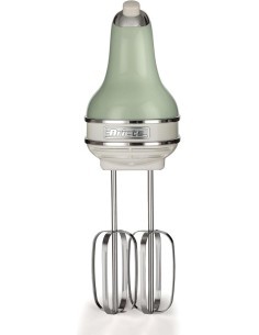 Ariete 1548 Sbattitore Vintage, 450W, 5 Velocità + Turbo, 2 Fruste Inox, Verde