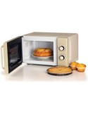 Ariete 3960 Forno a Microonde Vintage, 800W, 20 Litri, 6 Livelli, Timer 30 Min, Beige