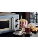 Ariete 3960 Forno a Microonde Vintage, 800W, 20 Litri, 6 Livelli, Timer 30 Min, Celeste