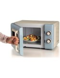 Ariete 3960 Forno a Microonde Vintage, 800W, 20 Litri, 6 Livelli, Timer 30 Min, Celeste