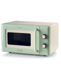 Ariete 3960 Forno a Microonde Vintage, 800W, 20 Litri, 6 Livelli, Timer 30 Min, Verde