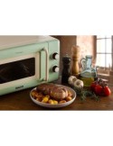 Ariete 3960 Forno a Microonde Vintage, 800W, 20 Litri, 6 Livelli, Timer 30 Min, Verde
