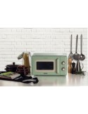 Ariete 3960 Forno a Microonde Vintage, 800W, 20 Litri, 6 Livelli, Timer 30 Min, Verde