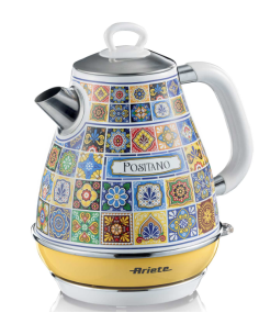 Ariete 2869 Bollitore Positano, Bollitore Elettrico, 1,7L, 2000W, Base Cordless, Autospegnimento