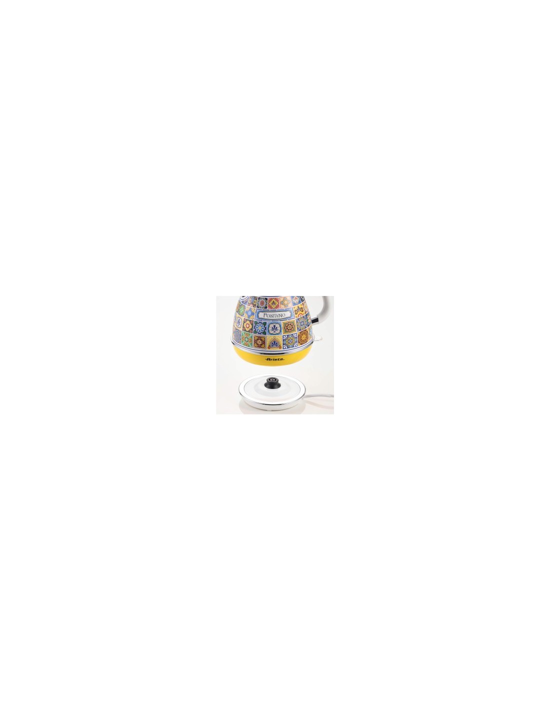 Ariete 2869 Bollitore Positano, Bollitore Elettrico, 1,7L, 2000W, Base Cordless, Autospegnimento