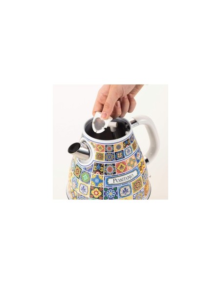 Ariete 2869 Bollitore Positano, Bollitore Elettrico, 1,7L, 2000W, Base Cordless, Autospegnimento