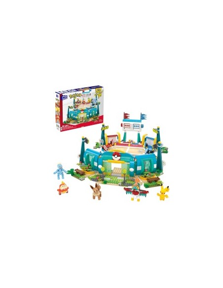 MEGA POKÉMON HWR82, STADIO DI ALLENAMENTO, COSTRUZIONI POKÉMON, GIOCO EDUCATIVO BAMBINI +6 ANNI
