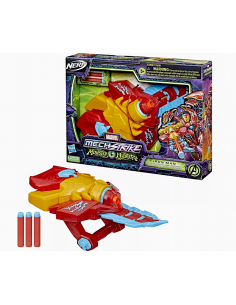 NERF F4378 MECHSTRIKE IRONMAN MONSTER BLADE, BLASTER LANCIA DARDI, GIOCO BAMBINI +8 ANNI
