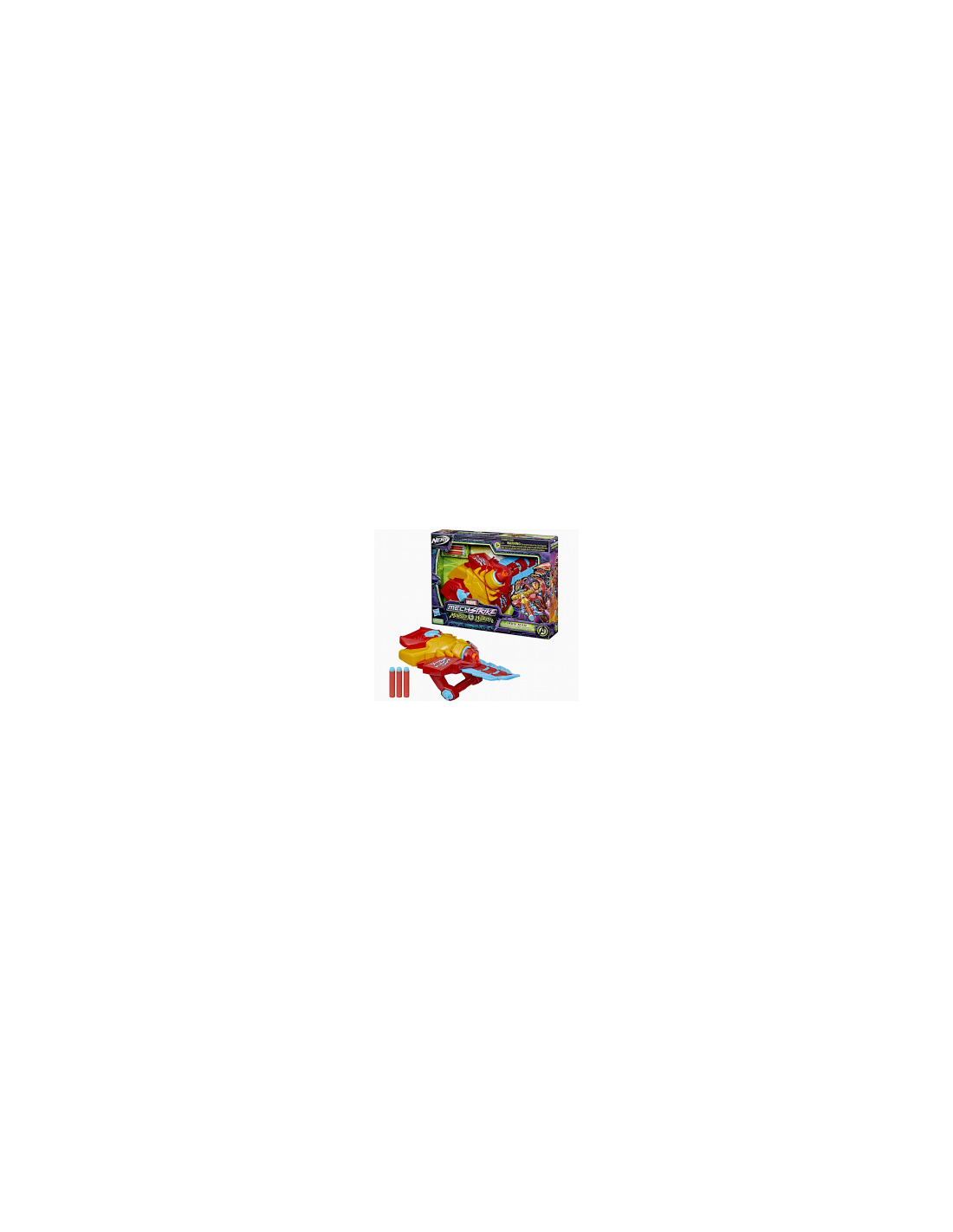 NERF F4378 MECHSTRIKE IRONMAN MONSTER BLADE, BLASTER LANCIA DARDI, GIOCO BAMBINI +8 ANNI