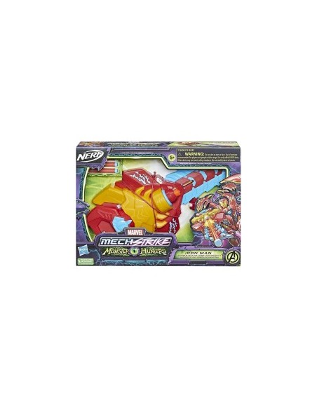 NERF F4378 MECHSTRIKE IRONMAN MONSTER BLADE, BLASTER LANCIA DARDI, GIOCO BAMBINI +8 ANNI
