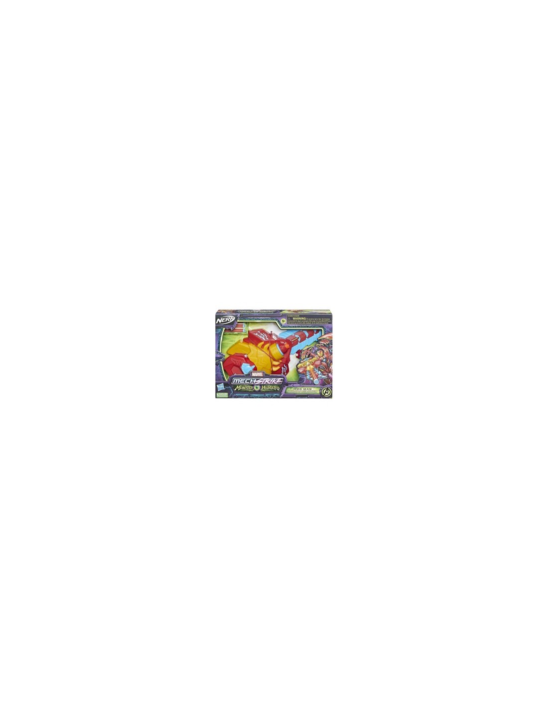 NERF F4378 MECHSTRIKE IRONMAN MONSTER BLADE, BLASTER LANCIA DARDI, GIOCO BAMBINI +8 ANNI