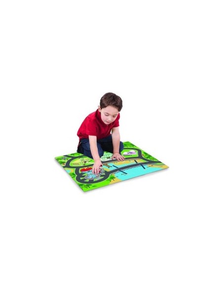 PAW PATROL PAW123040, PLAYMAT IN FELTRO CON VEICOLO, TAPPETO GIOCO MORBIDO, GIOCO BAMBINI +3 ANNI