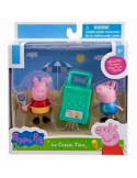 PEPPA PIG E GEORGE, ICE CREAM TIME 92615, COPPIA PERSONAGGI CON ACCESSORI, GIOCO BAMBINI +3 ANNI