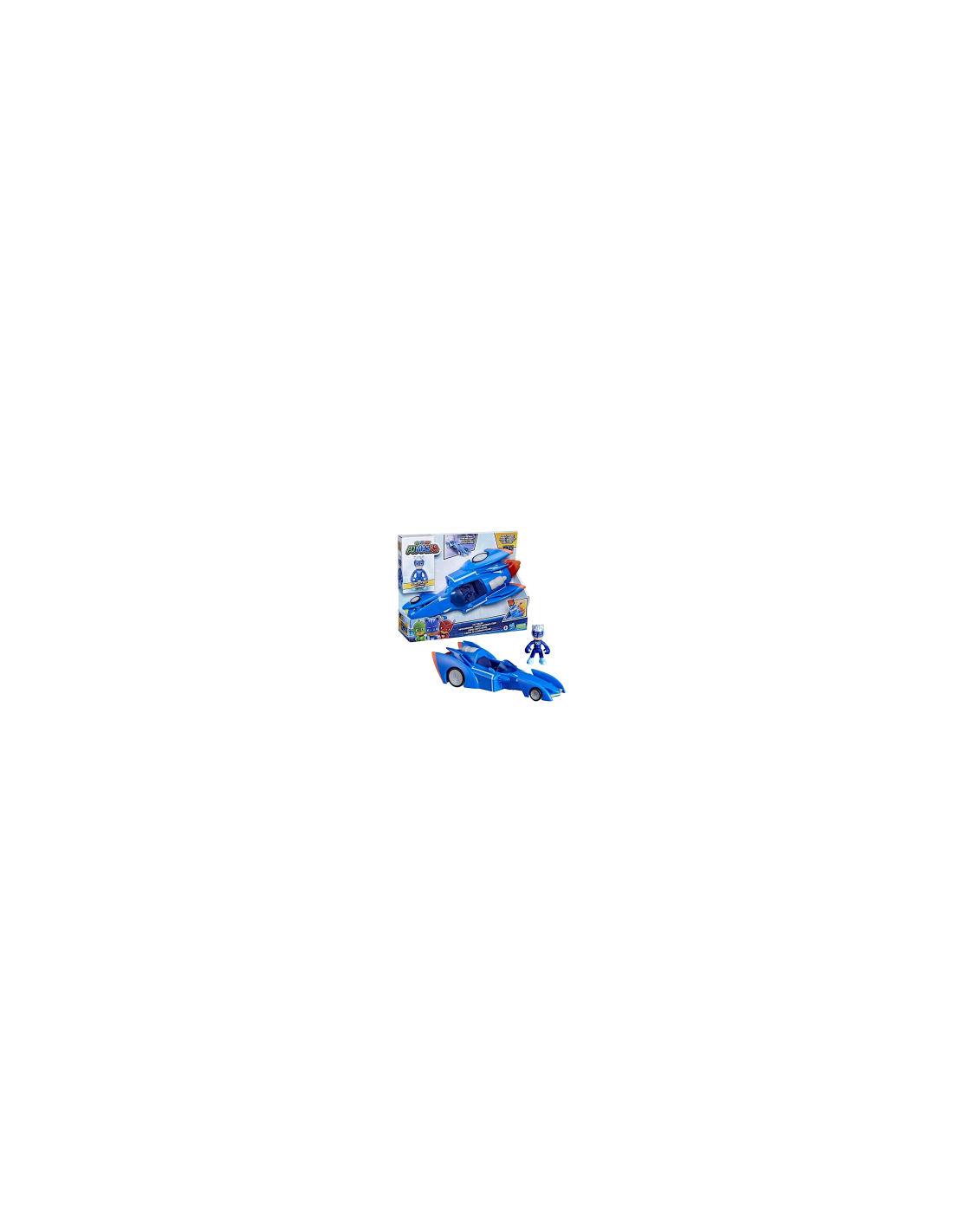 PJ MASKS F6213 CAT RACER CON PERSONAGGIO, VEICOLO SUPER PIGIAMINI, GIOCATTOLO PER BAMBINI
