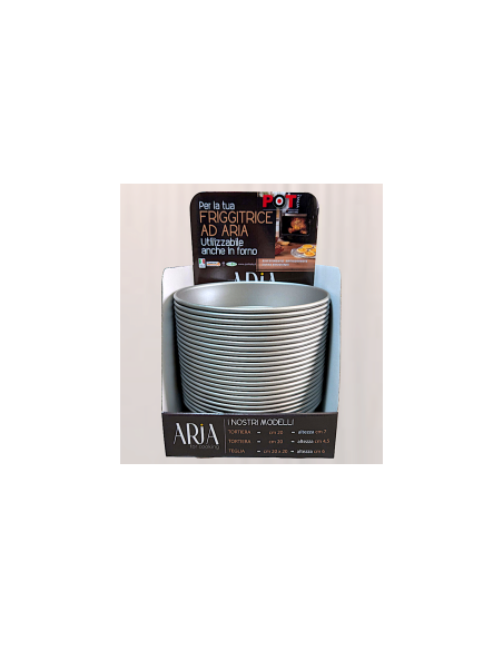 TORTIERA TONDA 20CM H7CM PER FRIGGITRICE AD ARIA