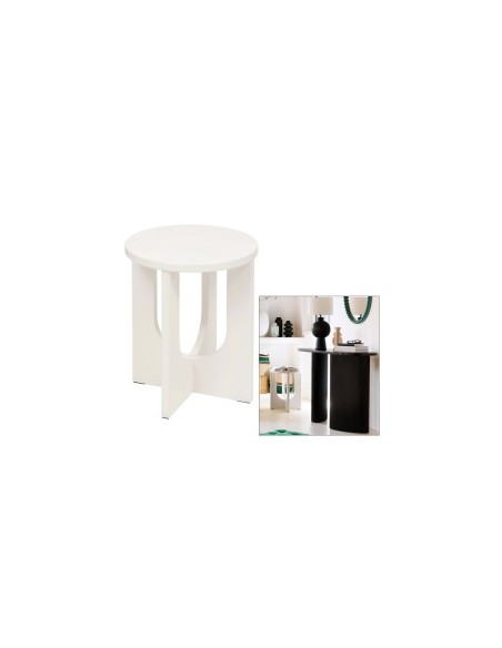 TAVOLINO 206046A BLOOM AVORIO 50X40CM MDF