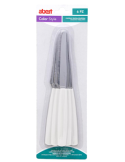 EXAGONA CONF 6 COLTELLI TAVOLA BIANCO
