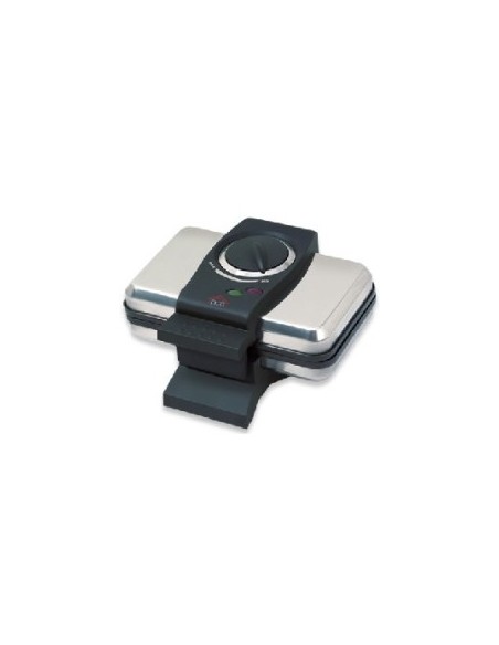 Waffle maker certificazione A13, acciaio inox, termostato regolabile, luce indicazione