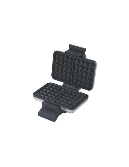 Waffle maker certificazione A13, acciaio inox, termostato regolabile, luce indicazione