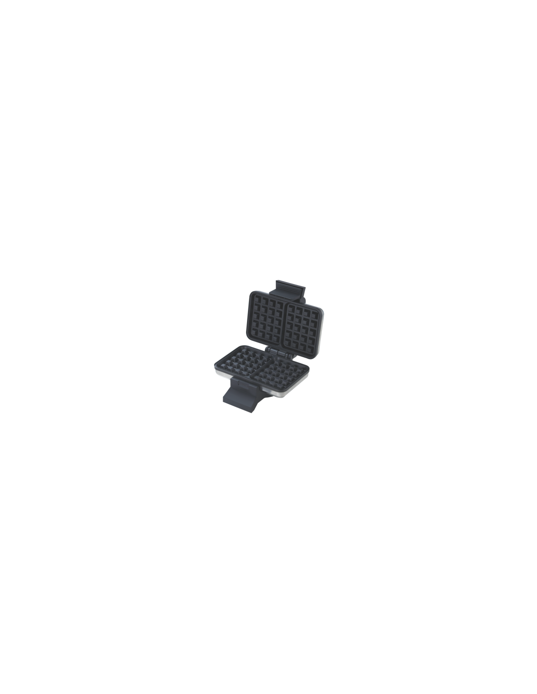 Waffle maker certificazione A13, acciaio inox, termostato regolabile, luce indicazione