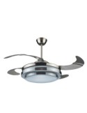 VENTILATORE DA SOFFITTO CON 4 PALE RICHIUDIBILI, LUCE E TELECOMANDO...