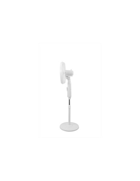 Ventilatore a piantana, 9 Watt, 5 pale, diametro 40 cm, con pannello solare, DCG ELTRONIC VE2210S-BIANCO