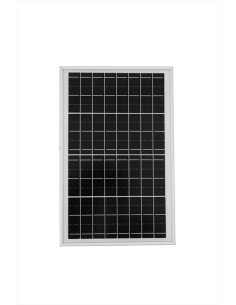 Ventilatore a piantana, 9 Watt, 5 pale, diametro 40 cm, con pannello solare, DCG ELTRONIC VE2210S-BIANCO